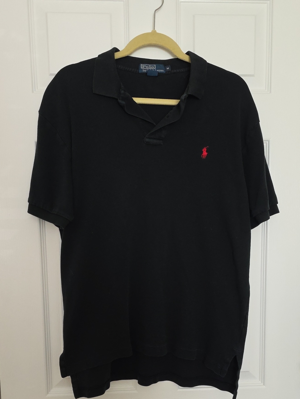 Polo by Ralph Lauren Black Short-Sleeve Polo with Red Pony